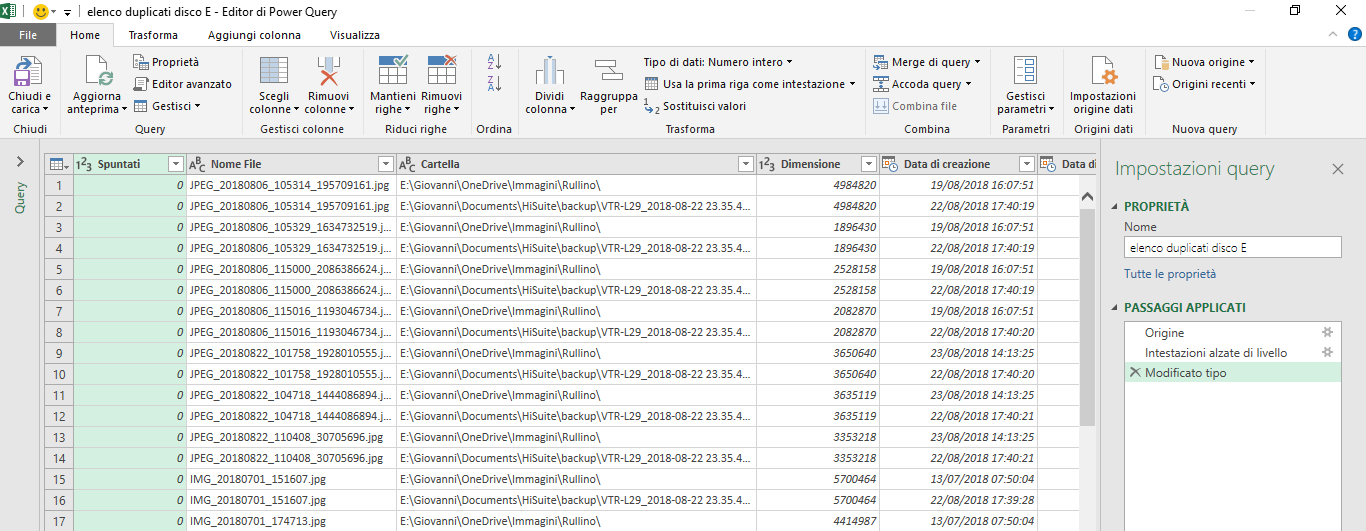 power query editor